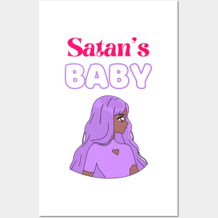 Satan's baby 2 white background Posters and Art